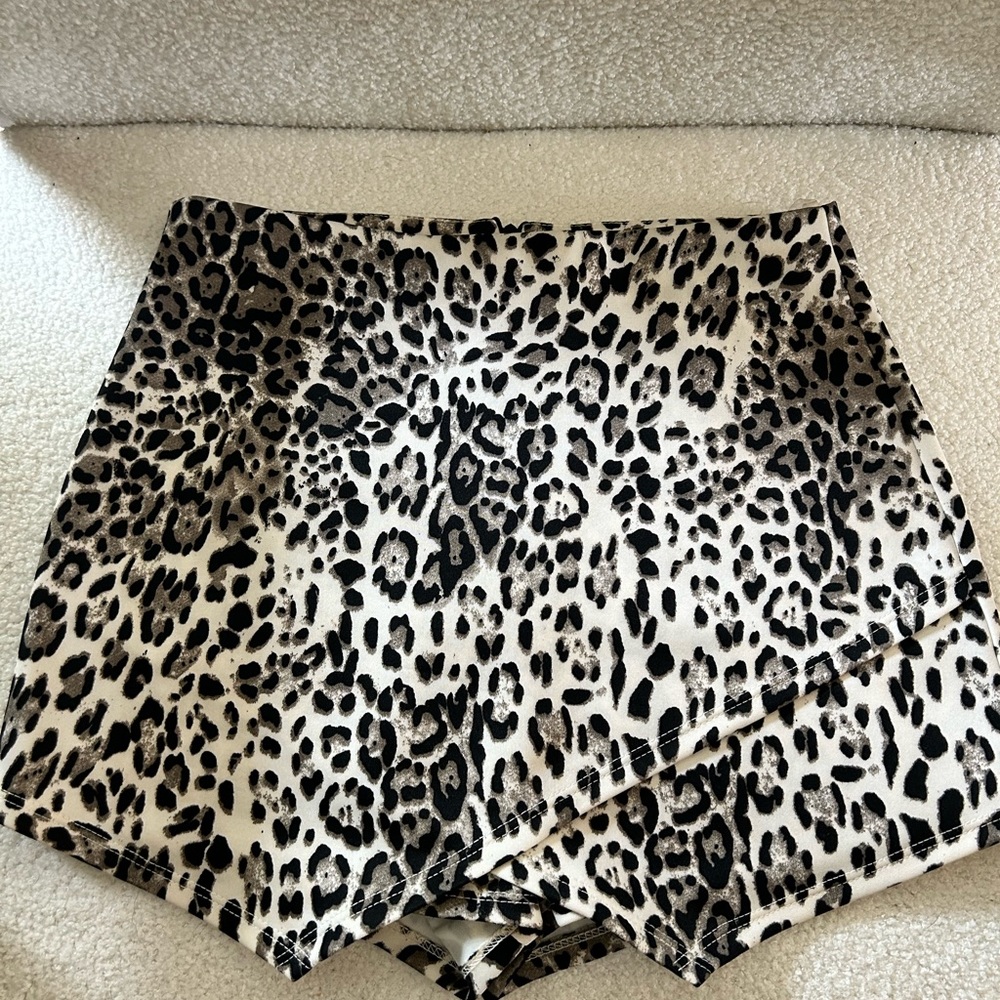 Leopard Skort
